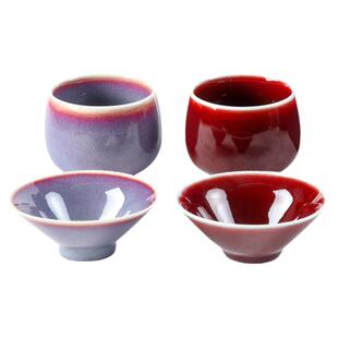 【会员】敦煌郎红斗笠杯禅定杯红茶杯礼盒对杯茶具套装生日礼物男