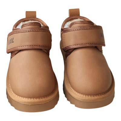 ABC儿童真皮加绒防水雪地靴