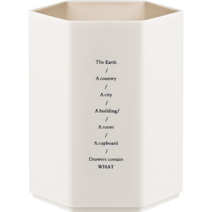 六角磨砂笔筒学生桌面轻奢简约ins风男女孩收纳盒笔桶书桌宿舍多功能大容量办公室创意摆件笔插架收纳筒笔盒