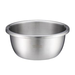 凌丰福满加厚304不锈钢盆子厨房家用洗菜盆打蛋和面盆汤饭盆加深