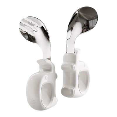 宝宝自主进食勺子婴儿吃饭PPSU勺叉训练辅食一岁短柄专用儿童餐具