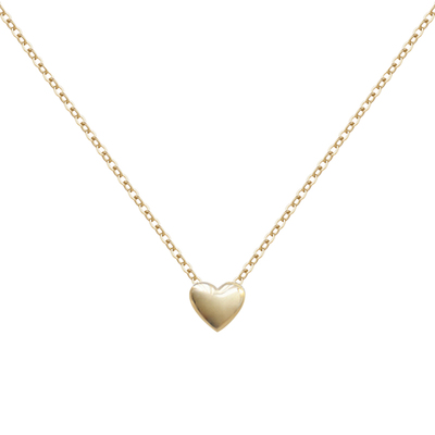 Kna一颗爱心纯银锁骨链女