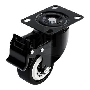 承重万向轮轮子超静音手推车平板车移动滑轮底座定向轮脚轮带刹车