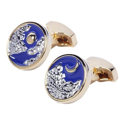 WILLIAMMILTON珐琅云开日月袖扣