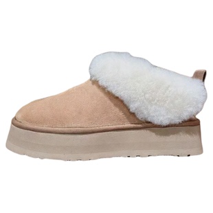 雪地靴毛毛鞋一脚蹬女款塔茨勒厚底羊皮毛一体高级感加绒加厚棉鞋