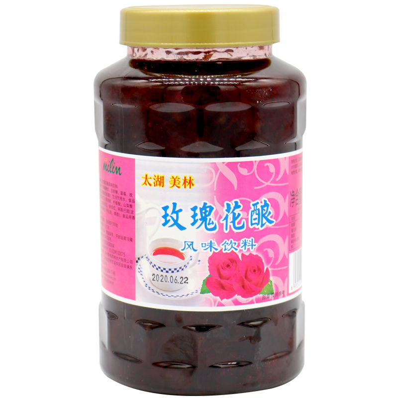 太湖美林玫瑰花酿1.2kg美林奶茶饮品甜品原料花酿果茶玫瑰花酱