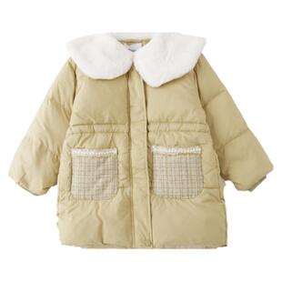 皇室童缘旗舰店儿童羽绒服外套女童秋冬装2023新款中长款洋气保暖