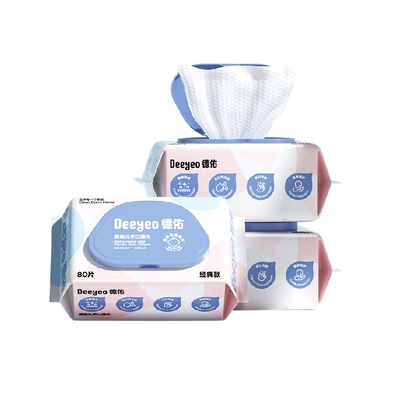 德佑婴幼儿手口湿巾加厚实惠装