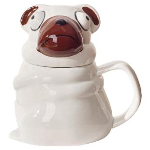 恶搞萌趣巴哥犬马克杯陶瓷大容量可爱杯子创意个性送男友生日礼物