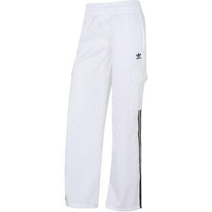 阿迪达斯三叶草裤子女裤冬季新款运动裤白色直筒裤宽松纯棉长裤女