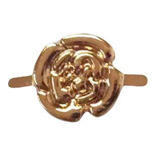 鞋子上的小装饰扣仿金属色花插脚扣小珍珠款金色花朵花瓣款插脚扣