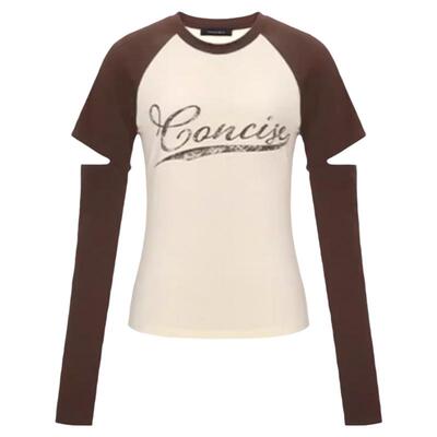 concise-white/简白连袖修身T恤