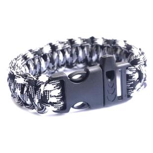 多功能便携箱包手环户外登山求救哨伞绳生存装备多色可选口哨手链