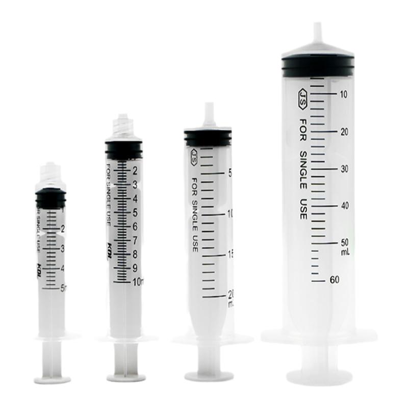 一次性无菌注射器点胶手打光水螺口直口针管针筒1/3/5/10ml冲洗器