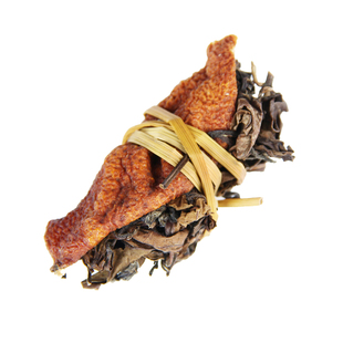 新会老陈皮白茶福鼎白茶贡眉寿眉白牡丹高山茶老白茶三宝茶扎150g