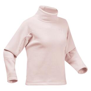 迪卡侬女式户外加厚抓绒衣徒步保暖摇粒绒秋冬套头卫衣ODF