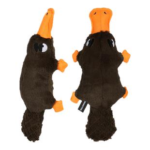 QZee狗玩具发声QMONSTER鸭嘴兽毛绒耐咬解闷互动腊肠金毛中大型犬