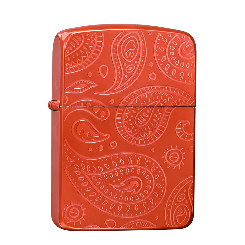 Zippo1941腰果花电镀红男士送礼