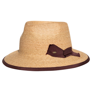 疯帽子 设计师款 天然拉菲草礼帽包边草帽度假遮阳巴拿马帽新款26