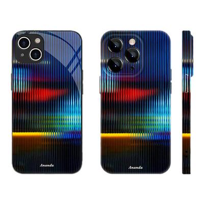 霓虹氛围感iphone15手机壳个性苹果16promax小众设计13pro全包14高级感15pro炫酷12精孔潮流不撞壳菲林亮面软