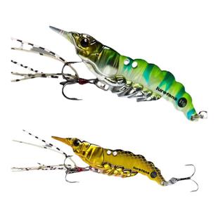 大河奔流青虾vib金属饵活虾鲶鱼红尾翘嘴拟饵套装路亚发烧友假饵