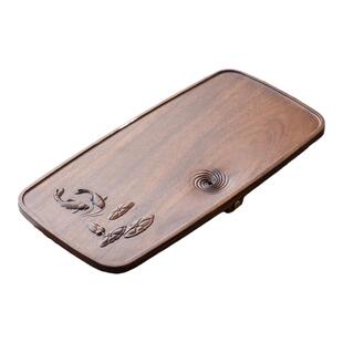 胡桃木茶盘家用新款茶海高端茶台大号排水整块办公室高档实木茶盘