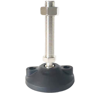 不锈钢尼龙万向脚杯可调节脚支撑脚橡胶塑料脚垫地脚螺丝m16m8