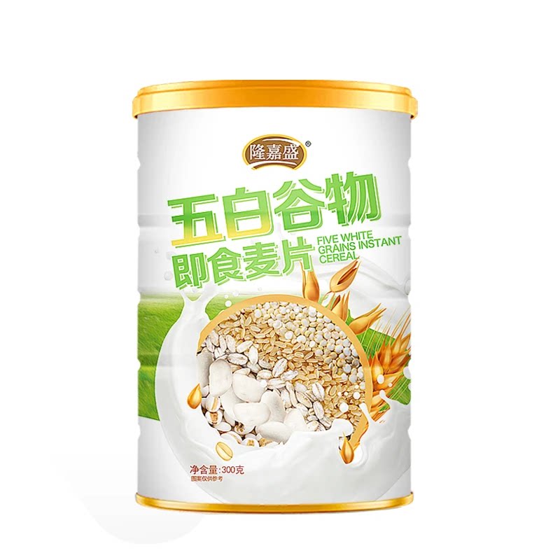 隆嘉盛五白谷物即食麦片早餐杂粮