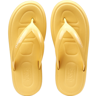 罗敷厚底人字拖女防滑夏时尚可外穿增高学生夹脚拖鞋沙滩夹板凉拖