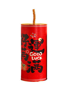 新年装饰2026春节商场店铺场景布置用品马年过年喜庆氛围鞭炮摆件