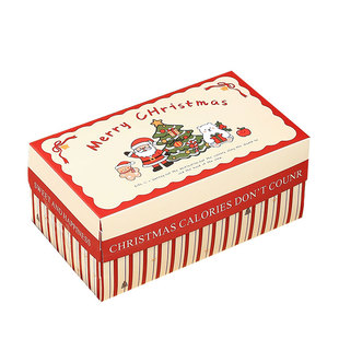 2025新款圣诞节礼物盒烘焙糖果糖霜饼干包装盒太妃糖纸曲奇礼品盒