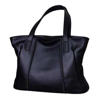 真皮大容量腋下托特包包女手提包