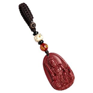 普陀山朱砂挂件不动明王虚空藏菩萨佛牌钥匙扣本命佛护身福吊坠