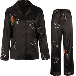 赵今麦同款Not Just Pajama 重磅22姆米真丝睡衣女家居服长袖套装