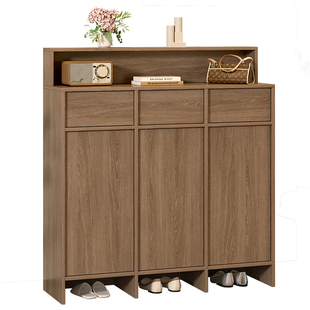 中古骨骼线鞋柜收纳柜一体靠墙家用门口入户玄关储物柜子定制9N71