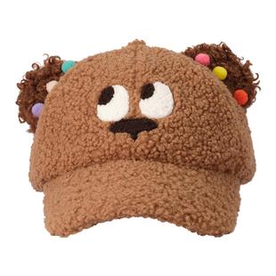 AJIDOU阿吉豆暖绒绒系列可爱保暖时尚女款帽子渔夫帽秋冬气质潮流