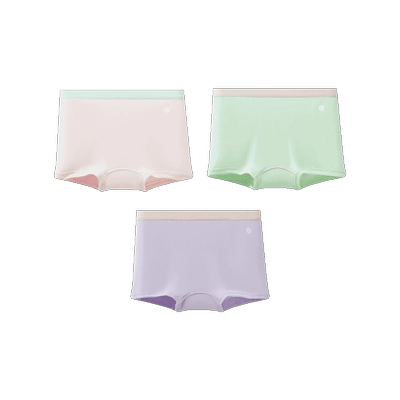 米乐鱼儿童内裤女童四角短裤宝宝透气平角裤衩男童a类纯棉裤衩