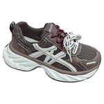 欧货拼色真皮户外休闲运动鞋女2025新款百搭超轻便慢跑德训阿甘鞋