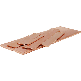 紫铜排T2铜排红铜扁条定制机房镀锡接地线汇流母排散热加工连接片