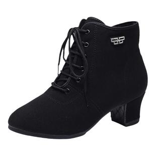 高帮女士拉丁舞鞋软底舞蹈鞋广场舞鞋摩登舞鞋跳舞女鞋耐磨不累脚