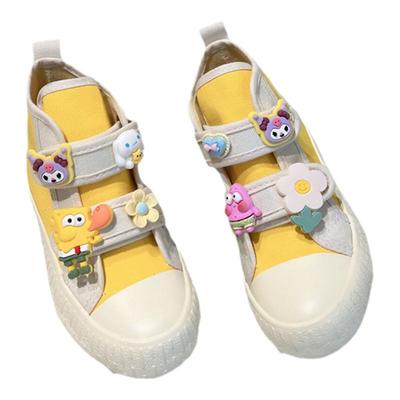 卡通休闲女童帆布鞋春秋