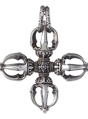 ZOCALO金刚杵系列双环十字杵吊坠