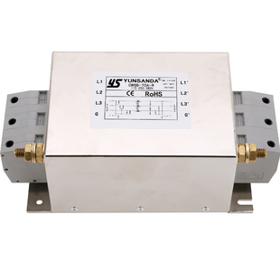YUNSANDA电源滤波器 CW6B-50A/150A-R端子台EMI谐波三相 三线380V