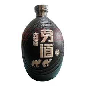 新疆劳道酒大黑坛52度浓香型白酒1000ml一件8瓶纯粮酿造正品包邮