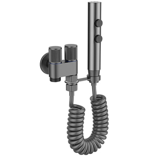 阳台家用冲洗喷枪水龙头加长弹簧伸缩延长软管水管马桶伴侣电话线
