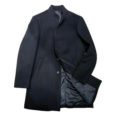 帅气中长款羊毛呢大衣男秋冬新款商务时尚休闲立领呢子外法莱凯帝