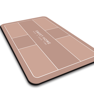 硅藻泥速干软地垫浴室卫生间门口吸水防滑脚垫子洗手间厕所小地毯