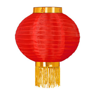 新年圆连串灯笼春节元旦大红圆灯笼广告定制图案结婚户外装饰防水