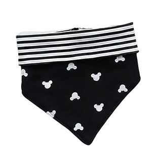 Akasugu爱舒屋婴儿三角口水巾A类纯棉儿童三角形围巾男宝宝围嘴兜