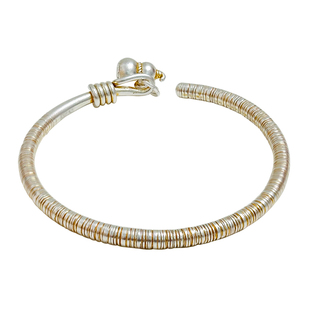 银意坊国风银镯子2025新款开口小众描金古风新中式银手镯9999纯银